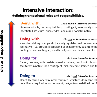 Transactional Roles and Responsibilities … and Intensive Interaction